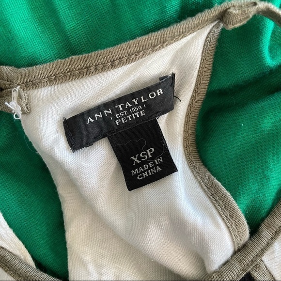 Ann Taylor Colorblock Halter Hi-Low Midi Dress - Picture 5 of 6